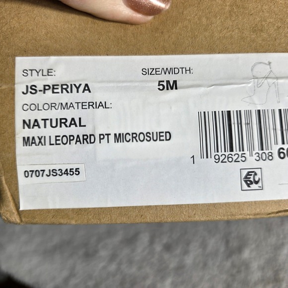 Jessica Simpson‎ Leopard Print Clear Stiletto Western Booties Heels Women 5M NIB - Picture 8 of 8